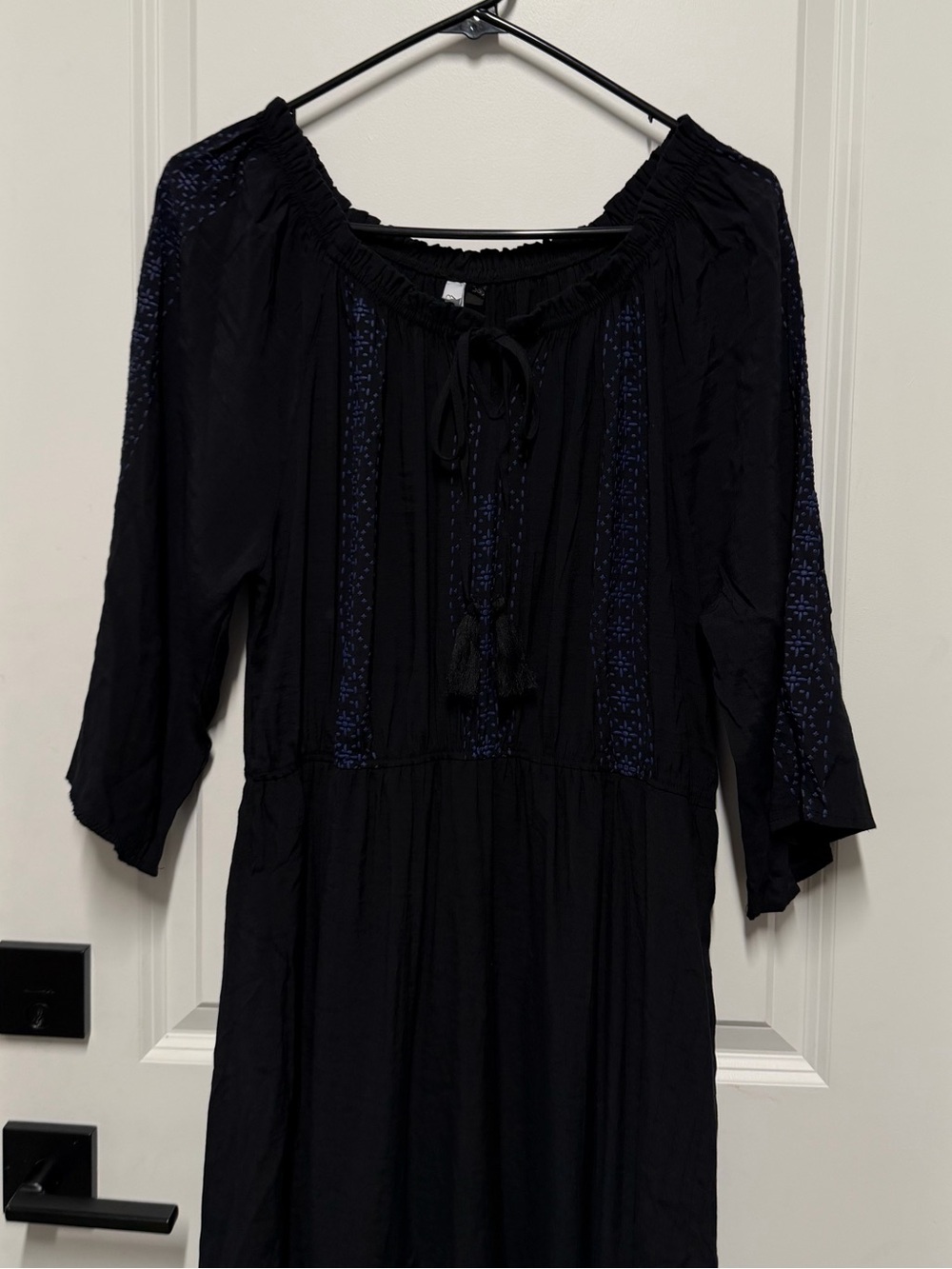 Black High-Low Boho Maxi Dress